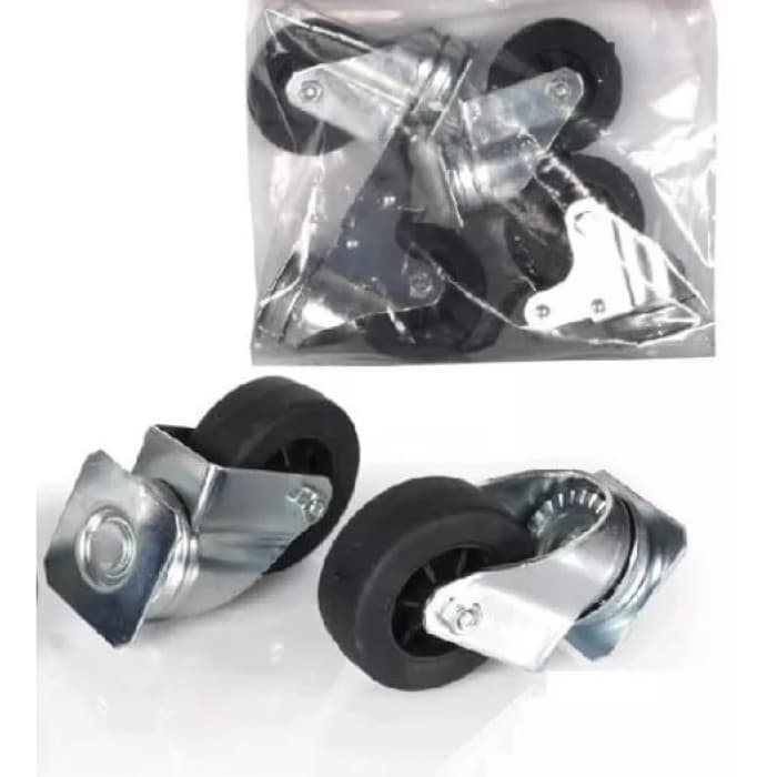 ست چرخ باکس حمل رها پایه فلزی قفل دار (4 عددی)