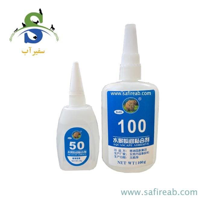 چسب مخصوص سنگ و چوب آکواریوم