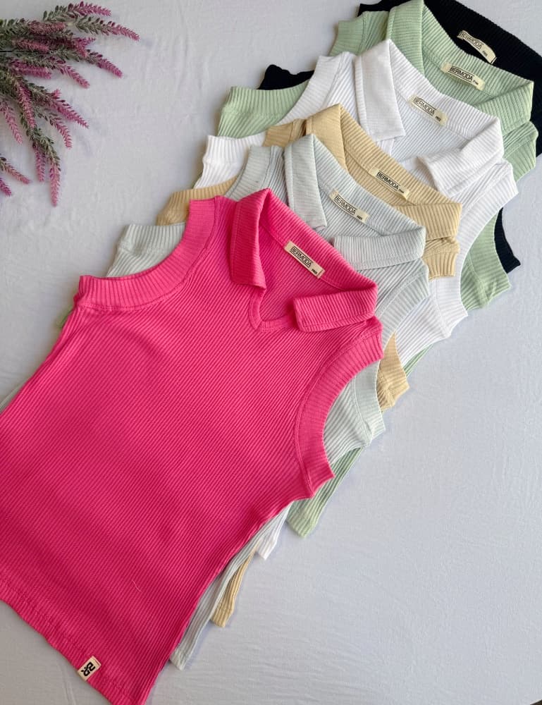 تاپ یقه دار شیلا کد2052