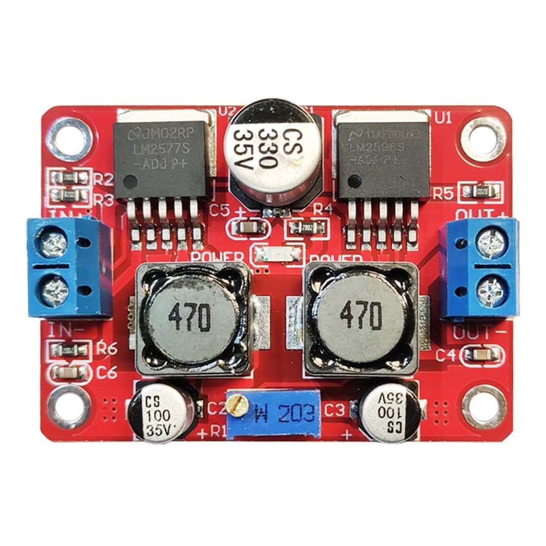 ماژول تغذیه DC-DC افزاینده و کاهنده ولتاژ LM2596-LM2577