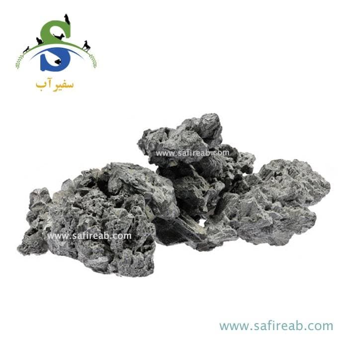 سنگ وارداتی آکواریوم مدل صخره آتشفشانی خاکستری