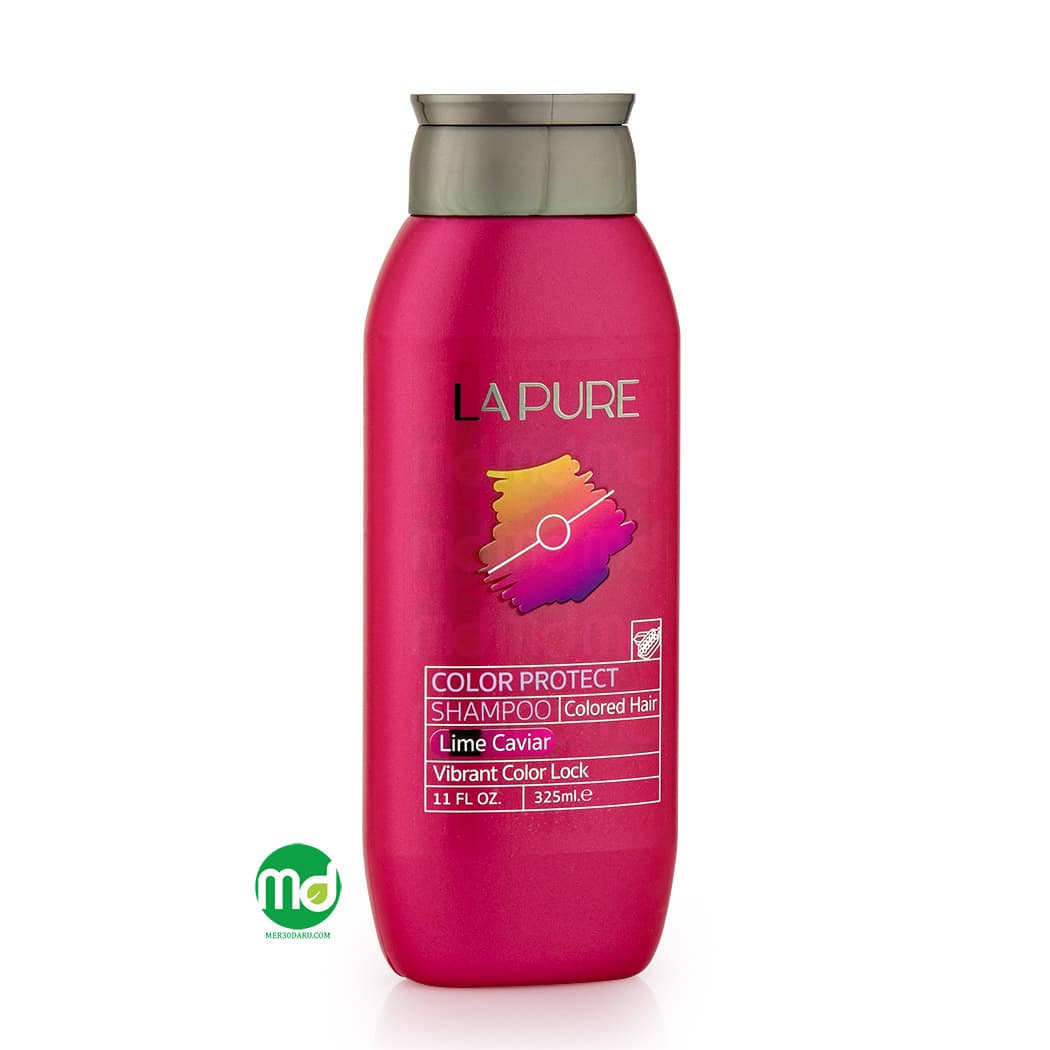 شامپو تثبیت کننده رنگ مو لپیور حاوی عصاره لیموی خاویاری 325ml