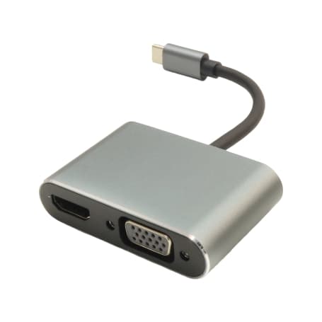 کابل مبدل Type-C به HDMI+VGA+USB 3.0+PD