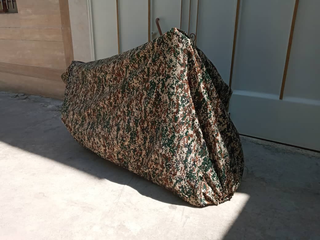 کاور موتور ضد آب برنو رنگ ارتشی ( چریکی )( ارسال رایگان )