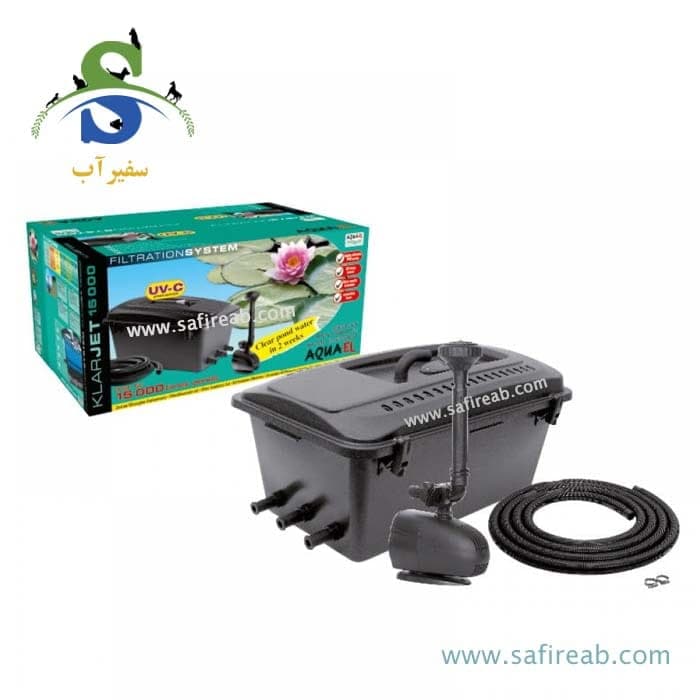 فیلتر حوضچه همراه با پمپ آبنما و لامپ UV-C مدل KlarJet 15000 آکوا ال