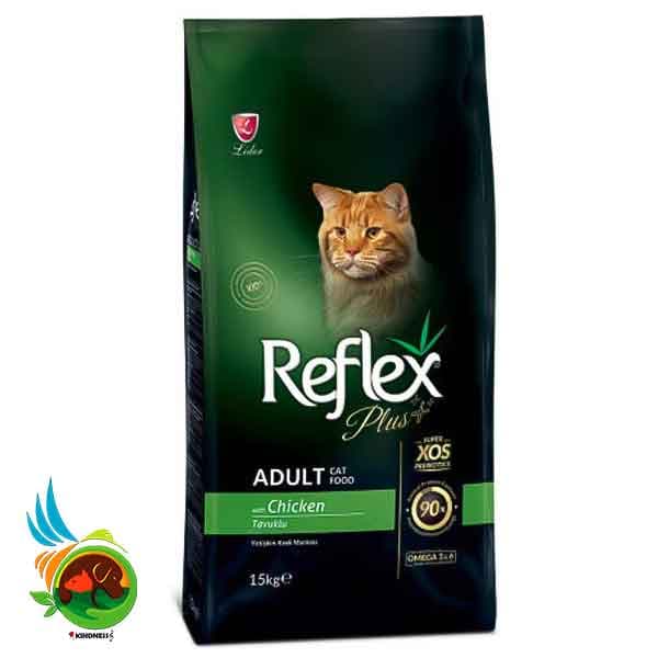 غذای گربه رفلکس پلاس با طعم مرغ مدل Reflex Plus Adult Chicken وزن ۱۵ کیلوگرم