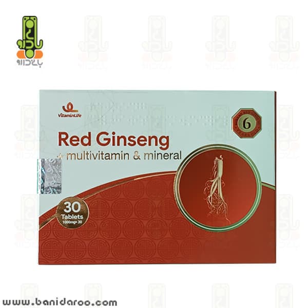 قرص رد جینسینگ پاور مولتی ویتامین و مینرال ۳۰ عددی