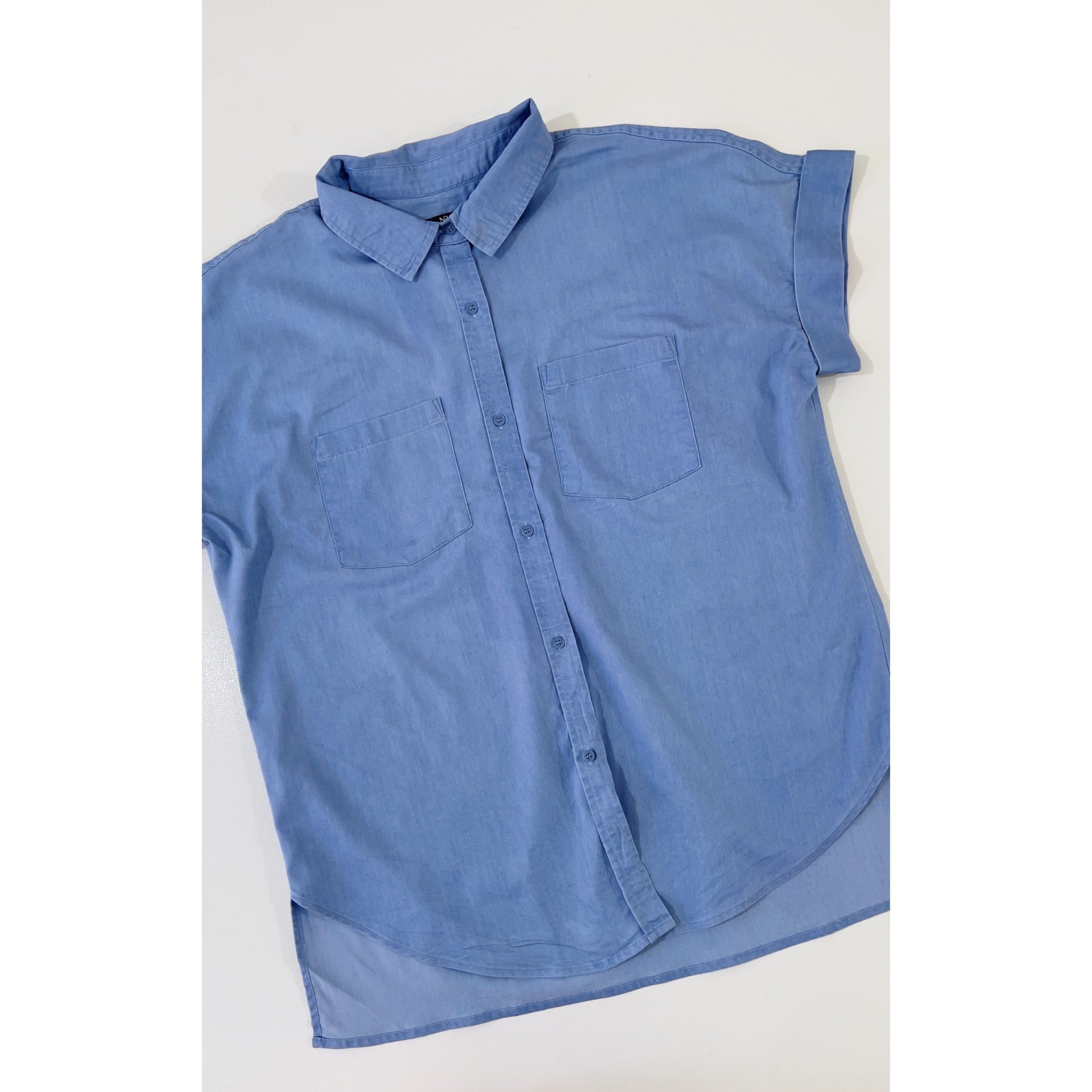 شومیز جین آستین کوتاه