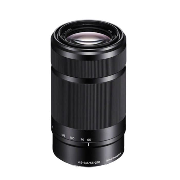 لنز سونی Sony E 55-210mm f/4.5-6.3 OSS مشکی (بدون جعبه)