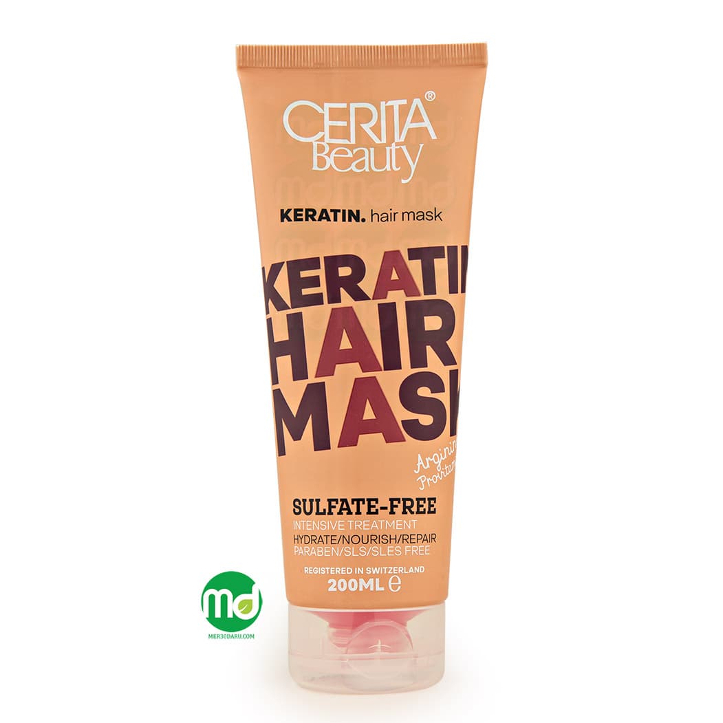 ماسک مو فاقد سولفات مناسب موی کراتینه CERITA Beauty