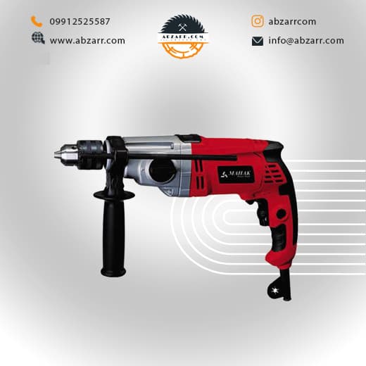 دریل چکشی ۱۳ میلیمتر گیربکسی دور متغیر محک مدلDM-1050 (( اقساط یک ساله ))