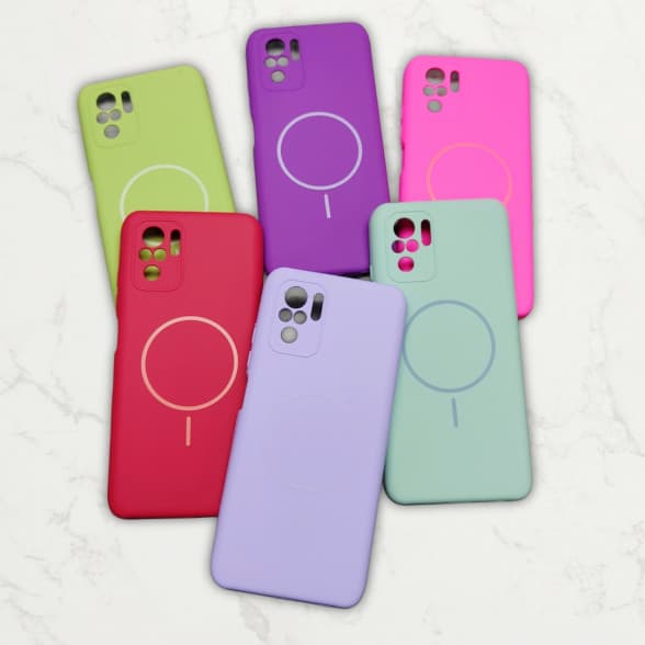 قاب سیلیکونی اورجینال طرح مگ سیف Xiaomi Redmi Note 10 4G / Note 10s