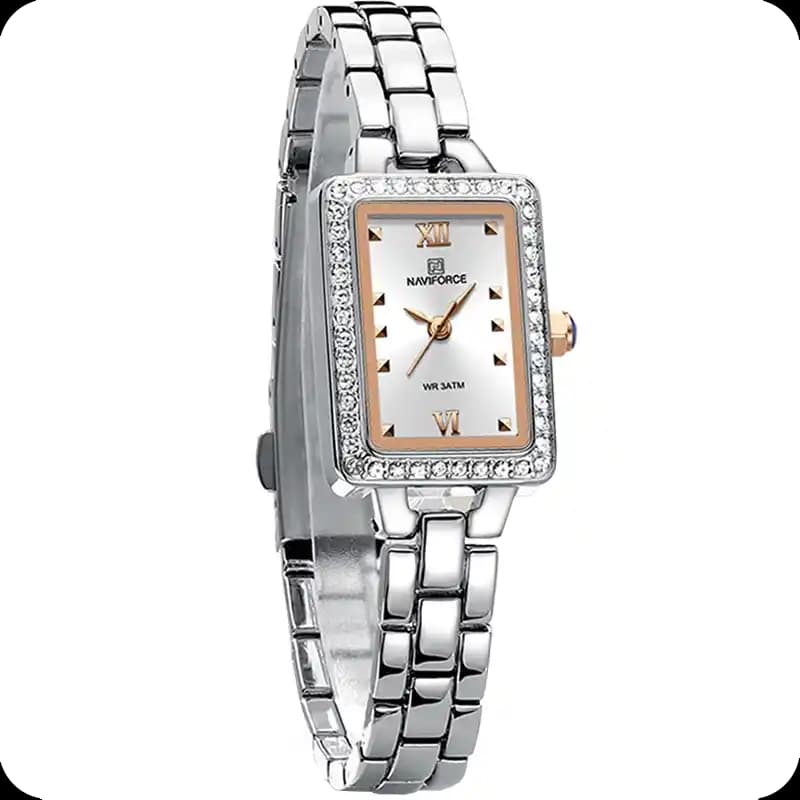 ساعت مچی عقربه ای زنانه نیوی فورس مدل NF5043SRGS