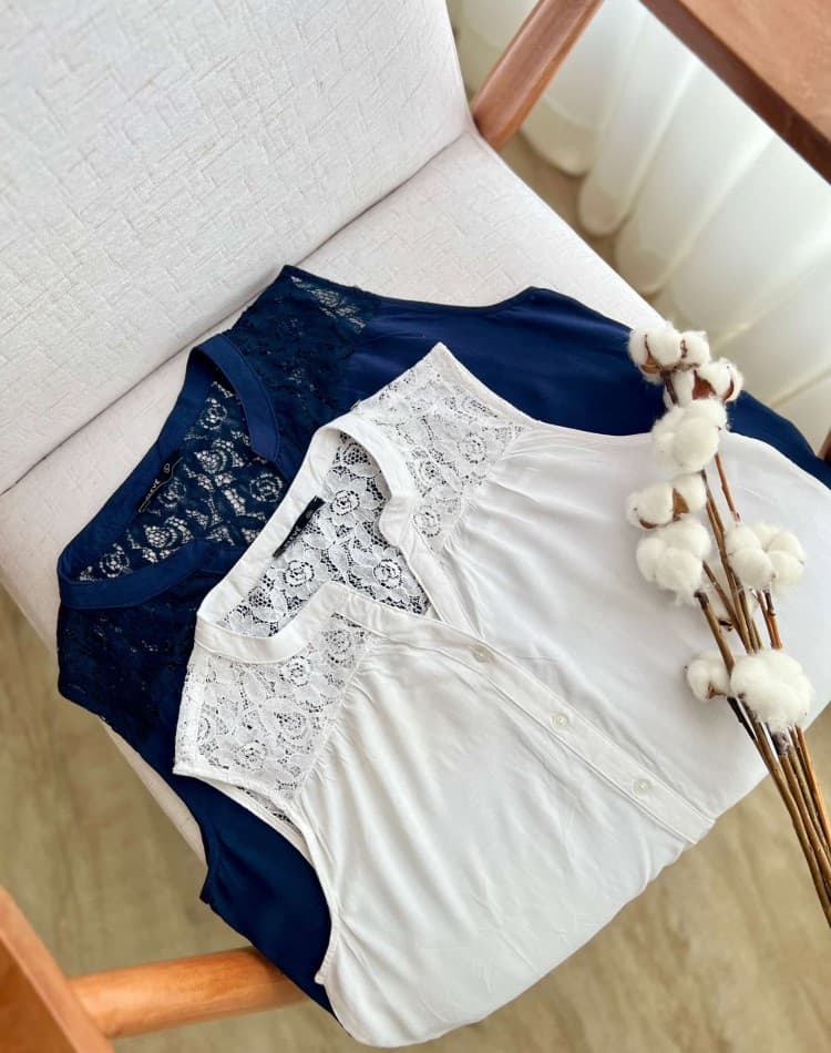 شومیز تاپ گیپوری ماهلین