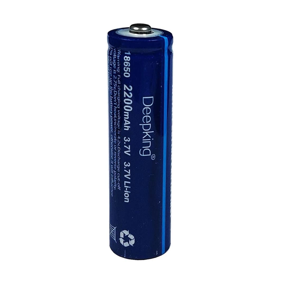باتری لیتیوم یون 3.7V سایز 18650 2200mAh مارک دیپ کینگ Deepking