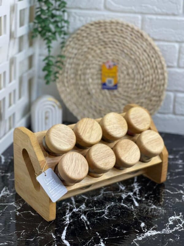 جا ادویه چوبی کج 8 عددی رابروود کد99083 لوناوود