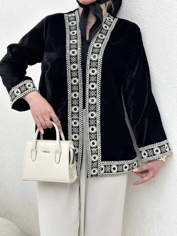 کت مخمل سوزن دوزی پولکی