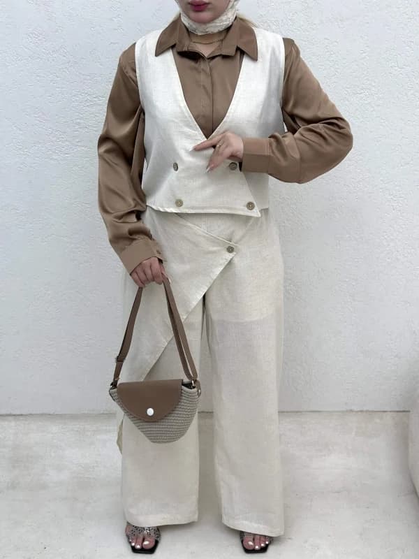 ست ژیله و شلوار نچرال