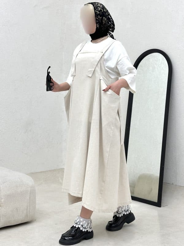 ست دو تیکه تیشرت و سارافون کد 013