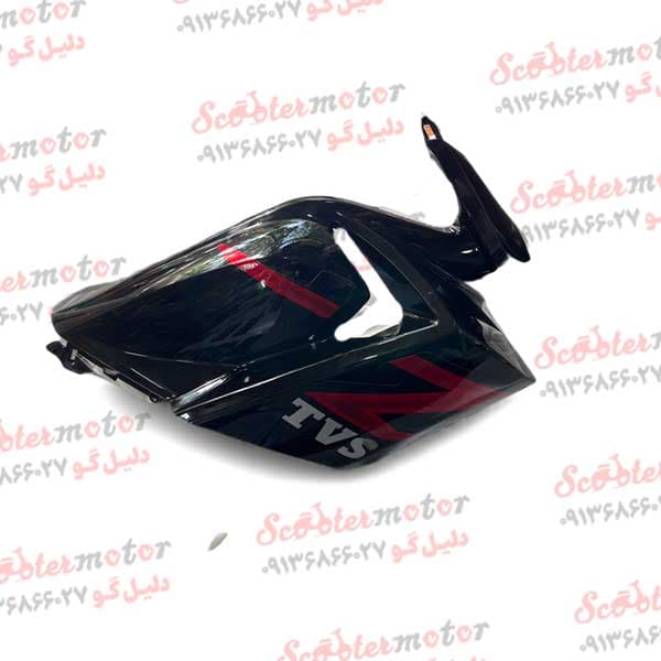 قاب(کاور فلاپ)بادگیر بالا تی وی اس راکس (tvs rockz) اصلی مشکی قرمز انژکتوری سمت راست