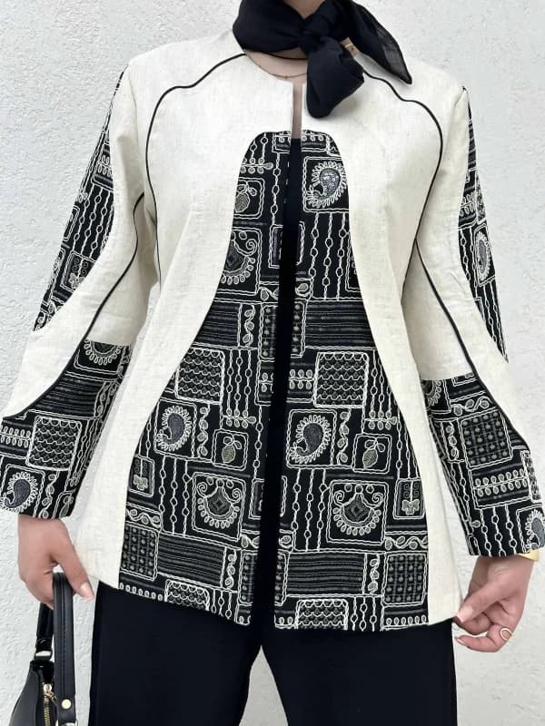 مانتو مغزی دوزی کد 214