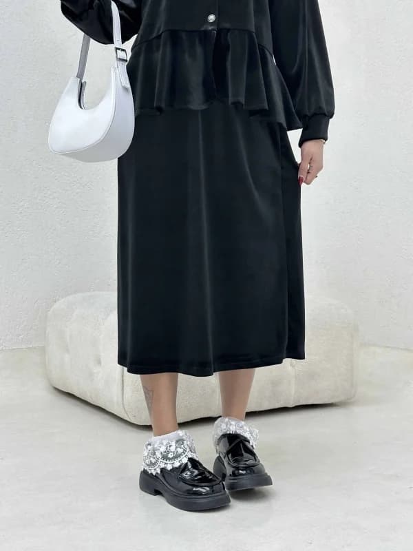 دامن مخمل گیپور