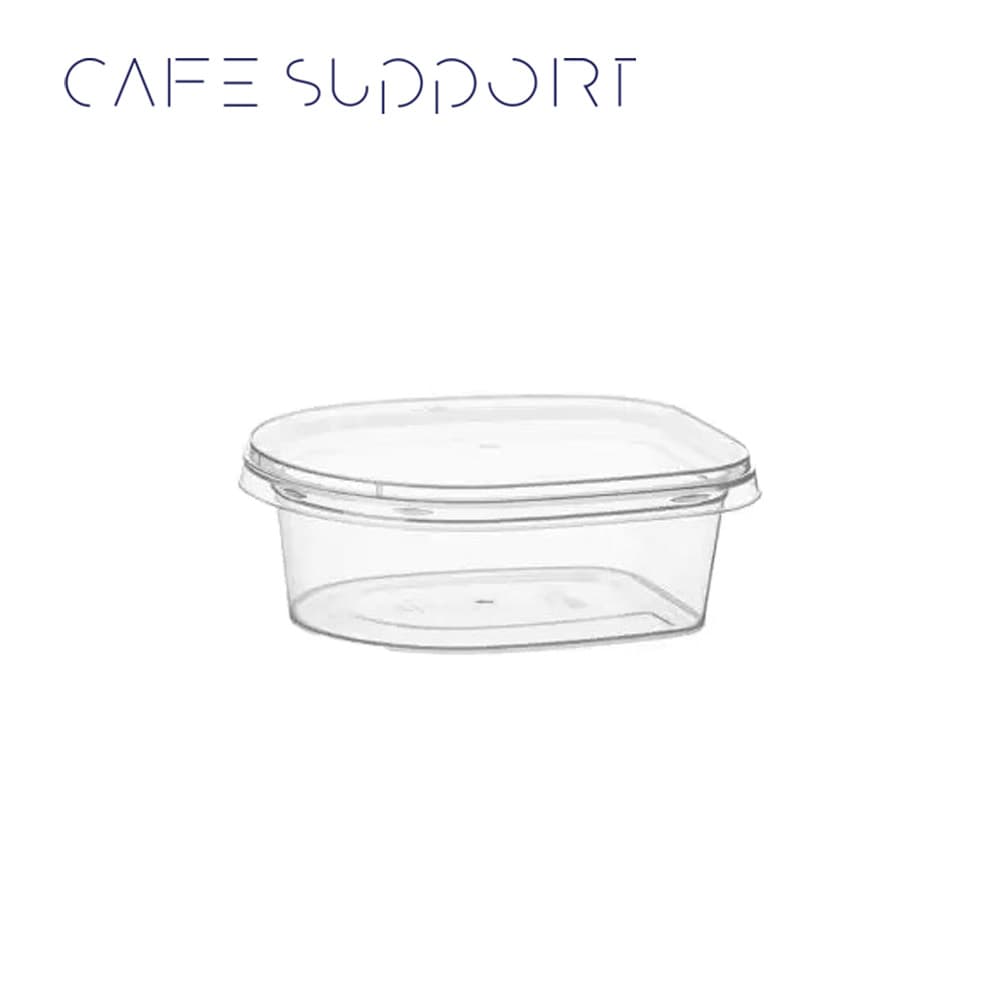 ظرف یکبار مصرف پلی پروپیلن ۱۲۵ میلی لیتری شفاف همراه در طب پلاستیک (کارتن ۳۰۰ عددی)