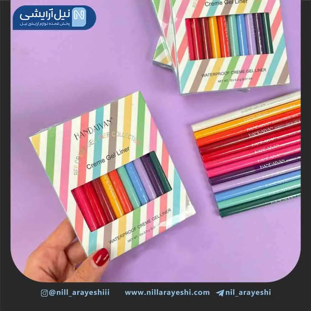 مداد چشم شمعی رنگی هندیان کد H2016