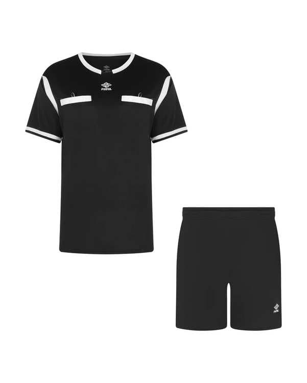 ست تی شرت و شلوارک ورزشی مردانه مشکی پانیل Panil مدل داوری 2036BK