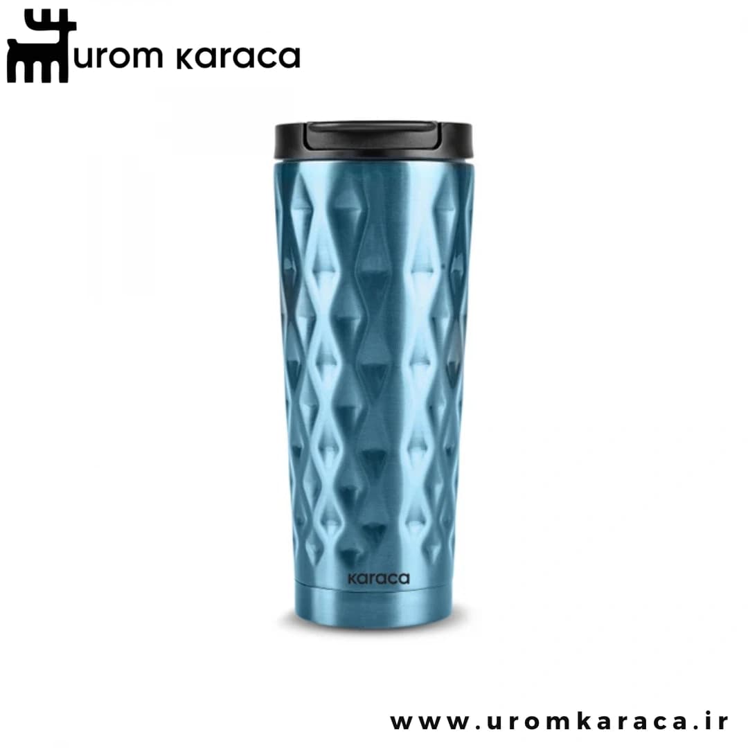 فلاسک استیل کاراجا Diamond آبی