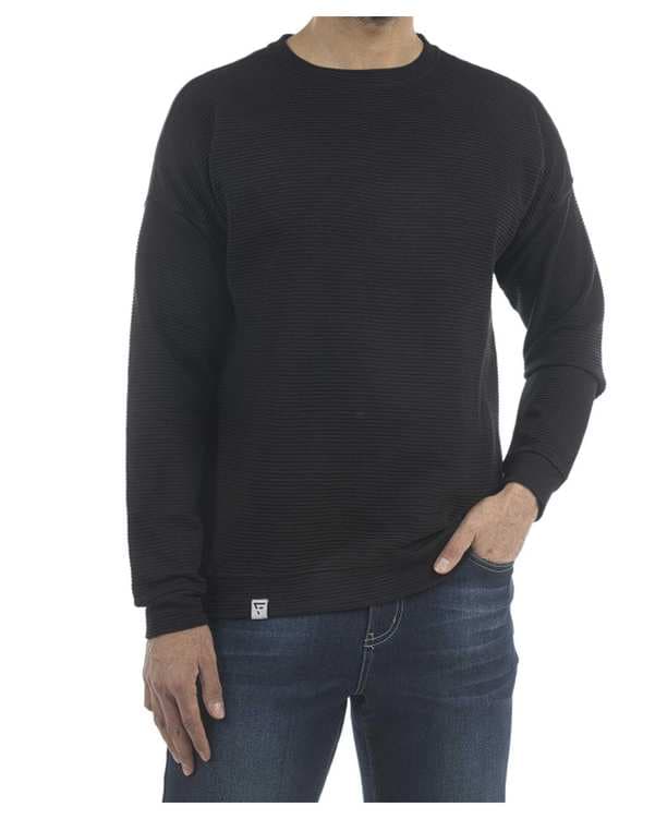 سویشرت مردانه جلو بسته مشکی فدیکو Fedyco کد 8069148