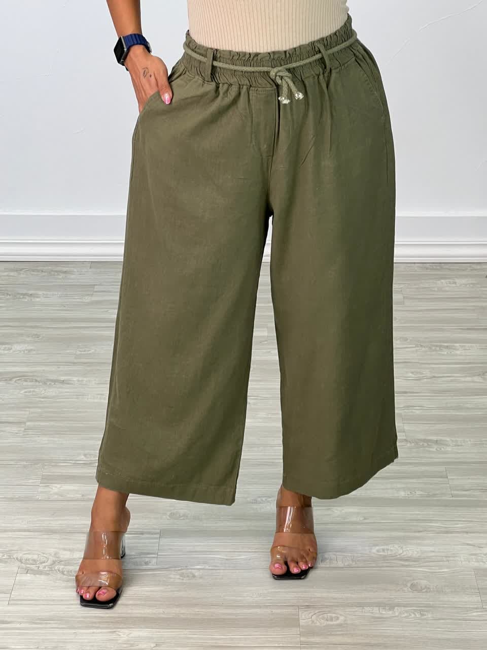 شلوار واید بگ لینن مدل 4996