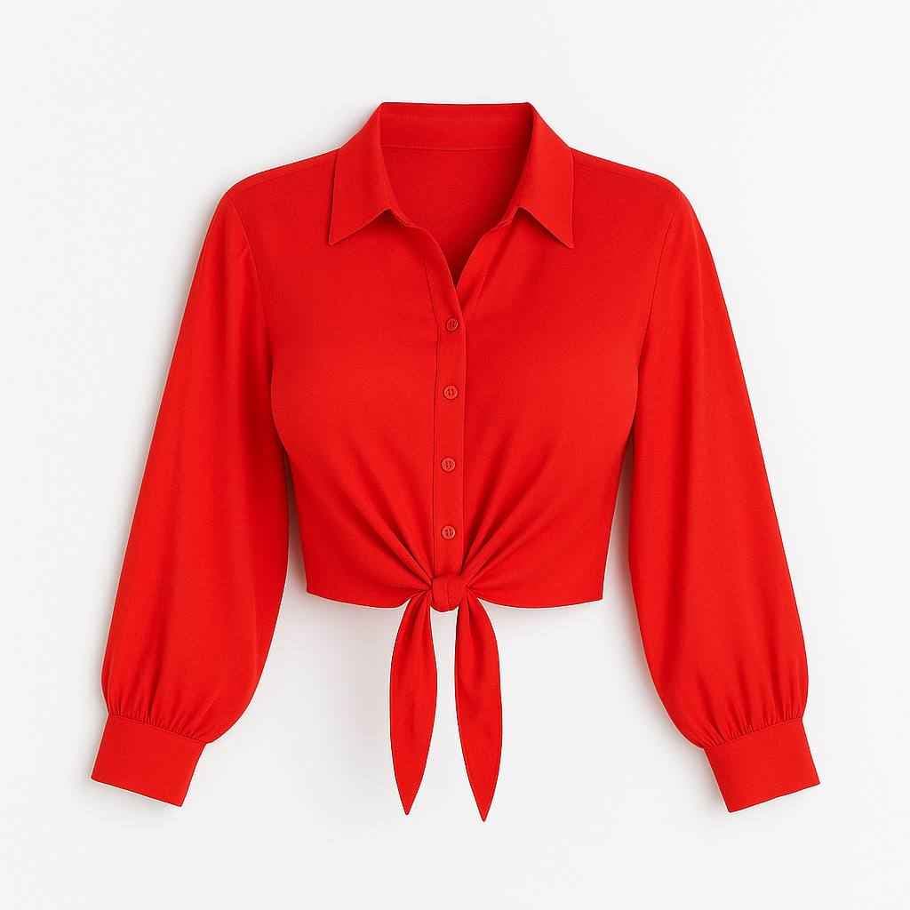 شومیز وال گره ای کد 9194