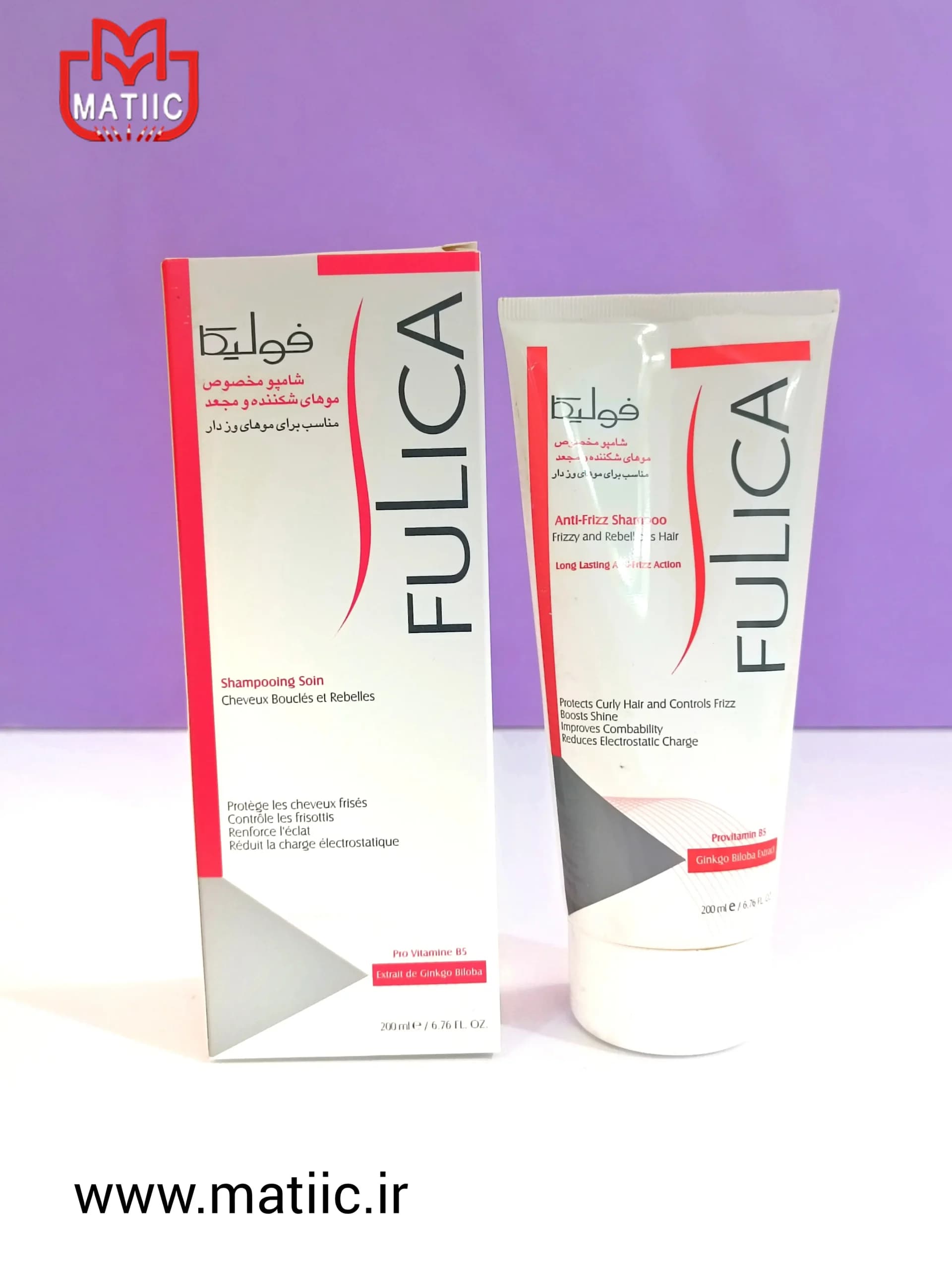 شامپو مخصوص موهای شکننده و مجعد فولیکا 200 میلی لیتر