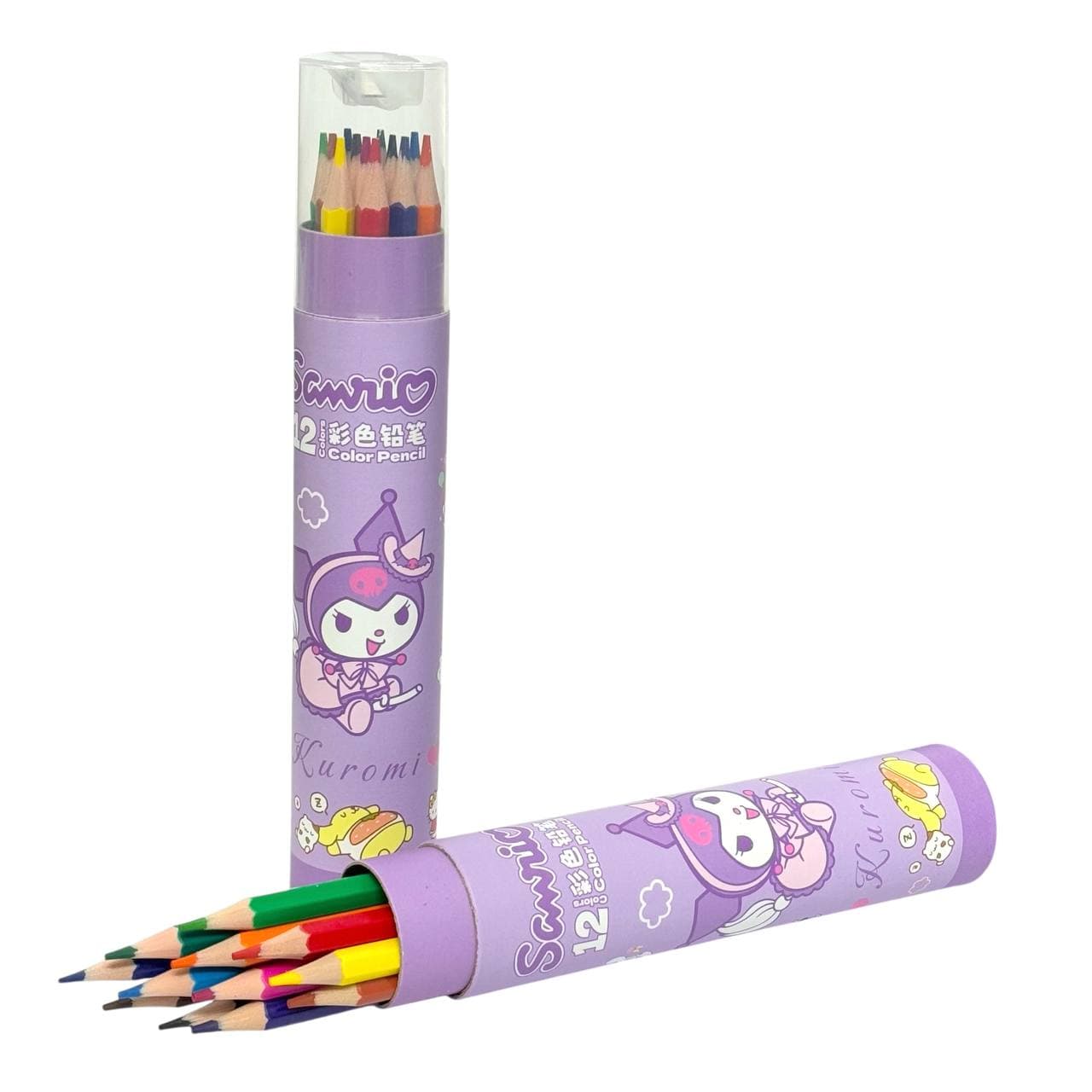 مدادرنگی ۱۲تایی استوانه ای طرح کورومی یاسی