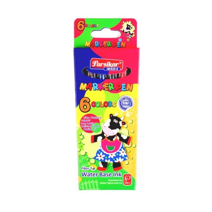 ماژیک نقاشی 6 رنگ پارسیکار jm825