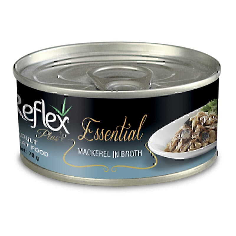 کنسرو گربه رفلکس پلاس با طعم ماهی خال مخالی در آب گوشت وزن 70 گرم