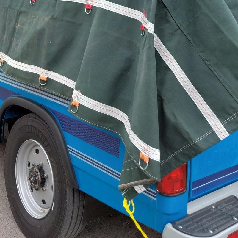 چادر نیسان 3ونیم در4 و نیم برزنتی سفارشی دوز با دم اسبی و 4 ردیف قلاب درجه یک