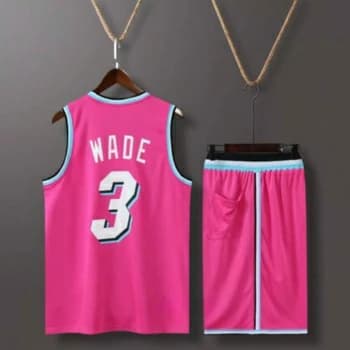 لباس بسکتبال میامی هیت صورتی Dwyan wade