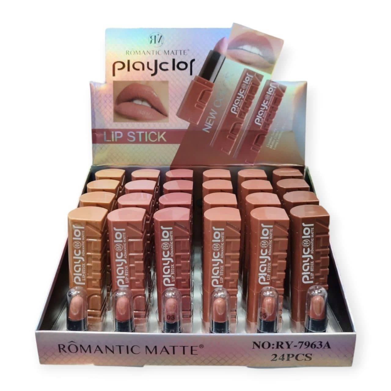 رژ لب جامد رمانتیک مات ROMANTIC MATTE مدل PlayColor