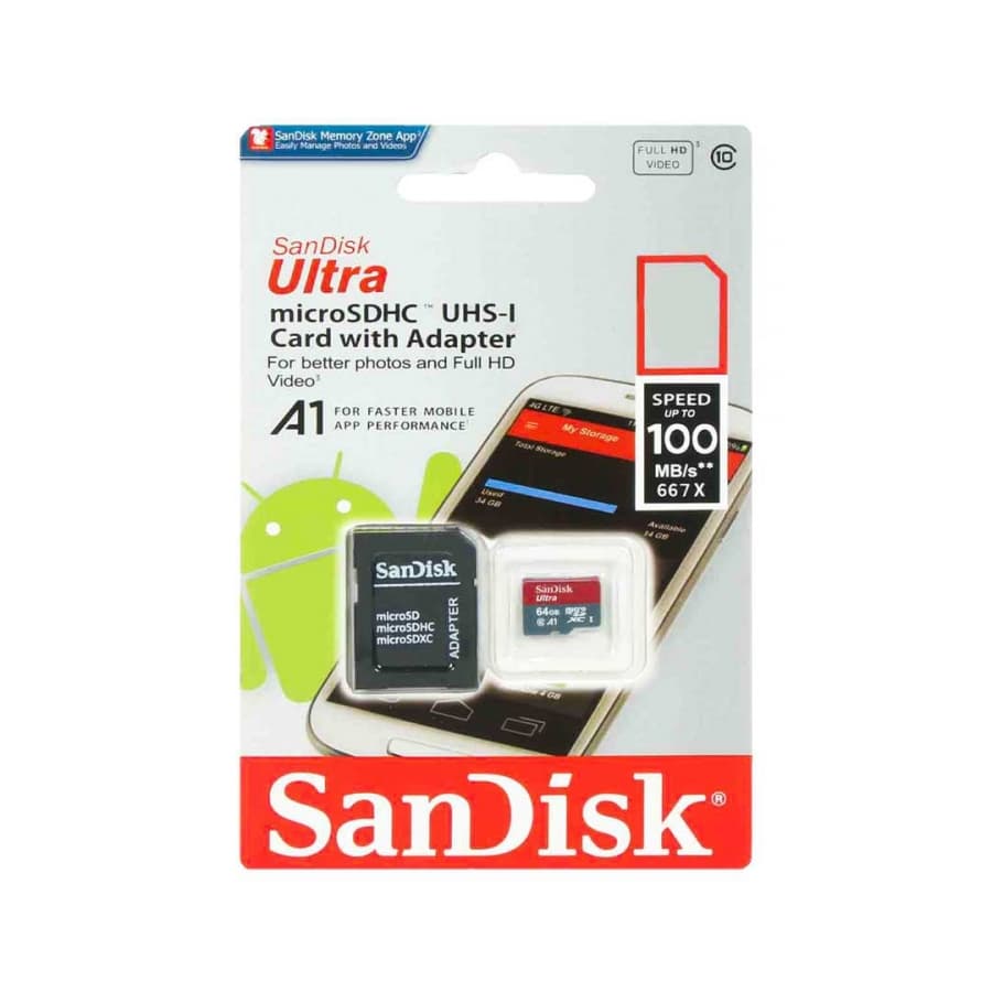 کارت حافظه MicroSD سن دیسک مدل Ultra ظرفیت 16 گیگابایت – 120MB