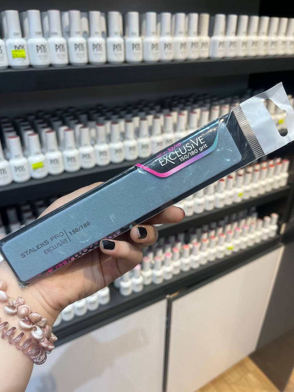 سوهان دستی ناخن 150/180 نانو مستطیلی سری اکسکلوسیو مدل NFX-32/10 استالکس staleks