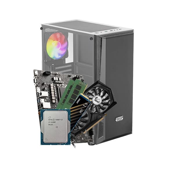 کیس آماده گیمینگ دیاتل مدل DIATELL MSI i3-12100F RTX3050 16GB 1TB SSD با قابلیت ارتقا