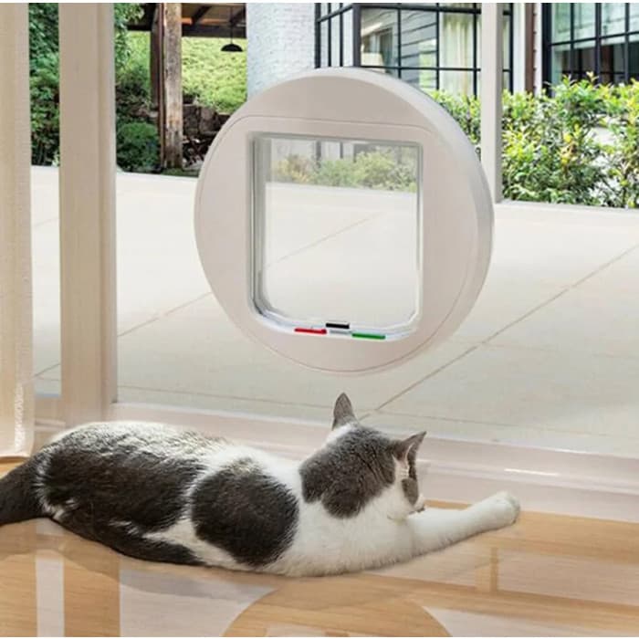 درب تردد گربه و سگ مخصوص نصب روی شیشه