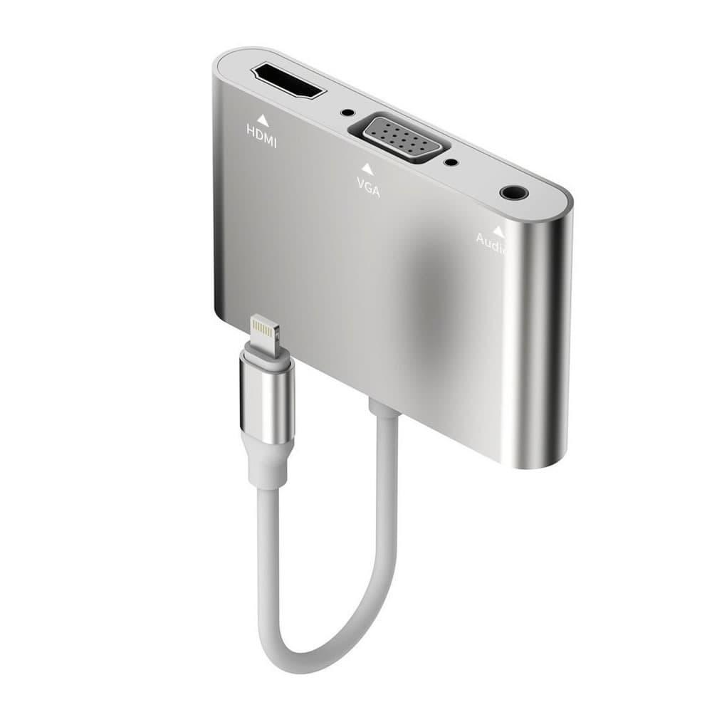 مبدل Lightning به HDMI و VGA و Audio مدل P32
