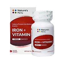کپسول آیرون پلاس ویتامین ث نیچرز پلنتی | برای رفع کم خونی