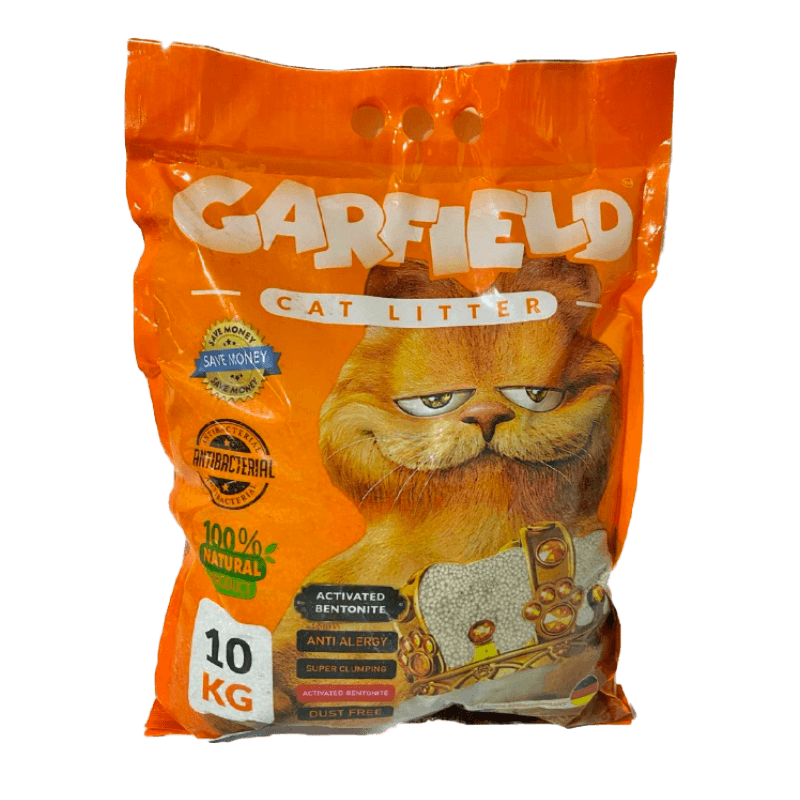 خرید خاک گربه گارفیلد ساده 10 کیلوگرم