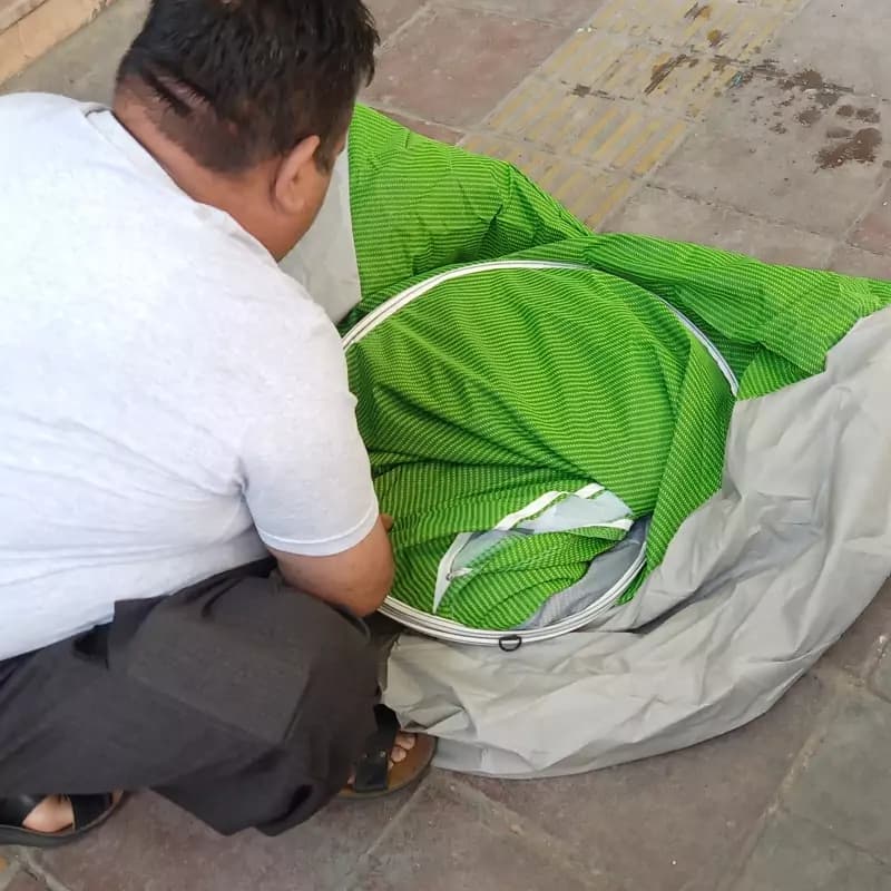 چادر مسافرتی فنری و خیمه کمپی برزنتی 8نفره