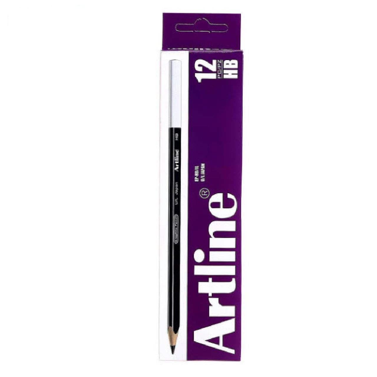 مدادمشکی سه گوش آرت لاین یک بسته 12عددی