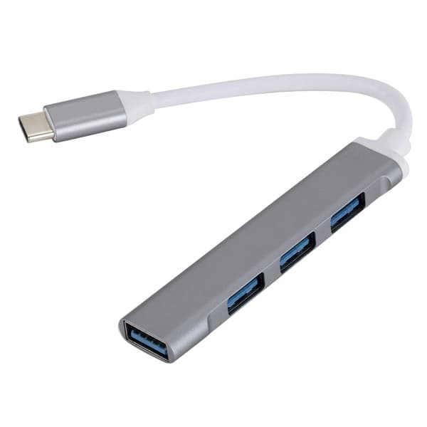 هاب 4 پورت قلمی Type-C به USB3.0 (کالای نو با بستهبندی آسیبدیده)